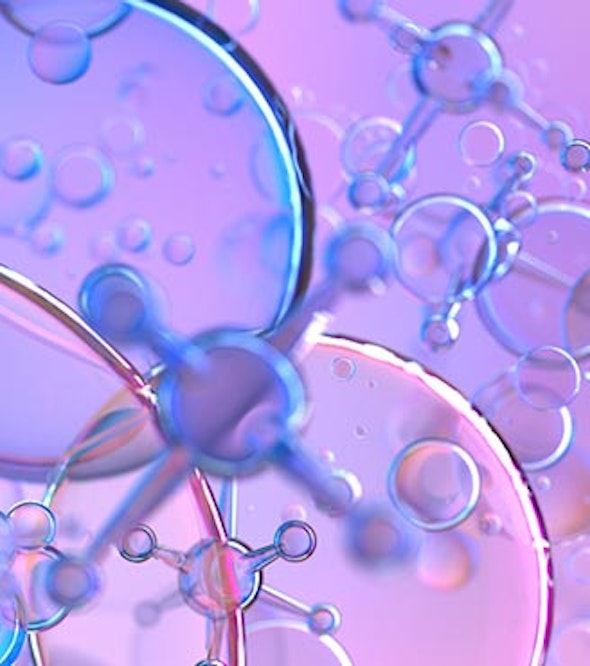 Abstract nano molecular structure under a microscope.