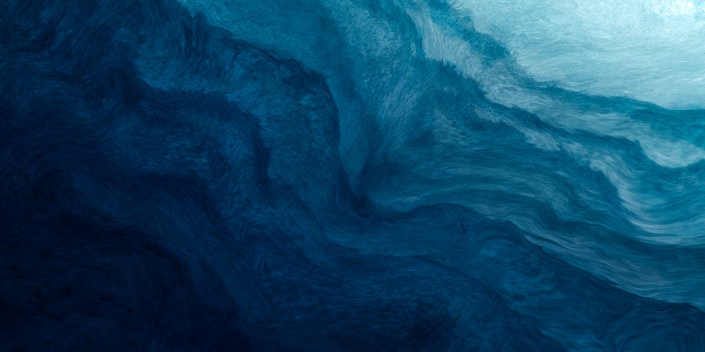Abstract art teal blue green gradient paint background with liquid fluid grunge texture.
