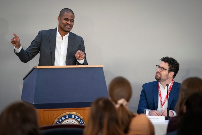 Amen Ra Mashariki, the director of data strategies at the Bezos Earth Fund.