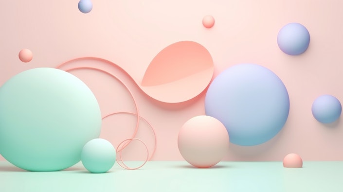 Abstract round shapes