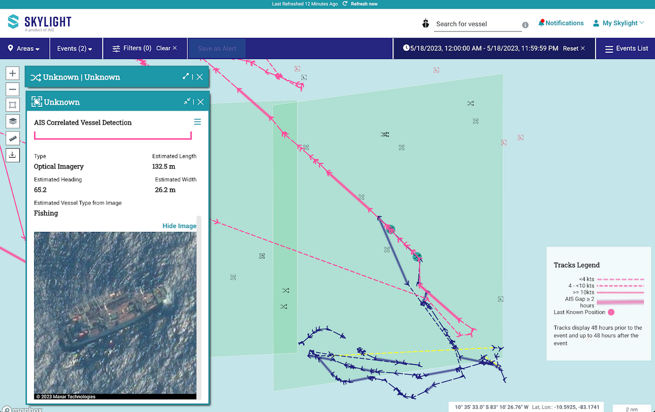 A screenshot of Skylight By combining powerful AI applications, including computer vision and machine learning, Skylight is equipping government and nongovernmental organizations with the intelligence they need to help protect and restore our ocean.