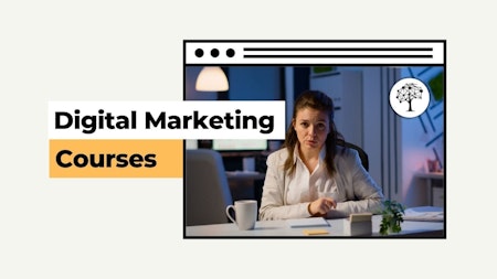 marketing workshops with digital marketing courses, in the style of emotional gestural marks, light teal and bronze, dark silver and yellow, darkest academia, focus stacking, emphasis on facial expression, whiplash curves --ar 16:9