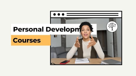 Personal development courses, in the style of video montages, divisionist