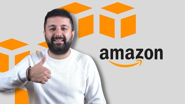 Bu görsel, Amazon Dropshipping'e odaklanan bir çevrimiçi kursu tasvir ediyor. Muhtemelen eğitmen olan bir kişi onaylamak veya teşvik etmek için baş parmağını kaldırıyor. Arka planda, kursun belirli bir marka veya kuruluşla ilişkili olabileceğini düşündüren siyah ve turuncu bir logo var. Ayrıca, görselde ilginç bir kompozisyon oluşturmak için her biri farklı renklere sahip birkaç turuncu kare var. Genel olarak bu görsel, bir Amazon Dropshipping kursunun mükemmel bir görsel temsilidir. Potansiyel öğrencilere kesinlikle hitap edecek bir onay, teşvik ve güvenilirlik mesajı iletiyor. Eğitmenin onaylayan başparmak işareti ile siyah ve turuncu logonun birleşiminden oluşan bu kursun, Amazon Dropshipping hakkında daha fazla bilgi edinmek isteyen herkes için başarılı olacağı kesin.