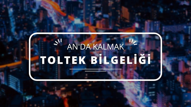 An’da Kalmak Ve Toltek Bilgeliği