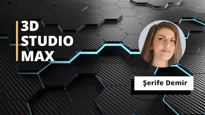 Bu görüntü 3D Studio Max Eğitimi üzerine çevrimiçi bir kursu tasvir etmektedir. Siyah bir arka plan üzerinde kahverengi saçlı bir kadın yüzü ve bir tabelanın yakın çekimi görülmektedir. Diğer ayrıntılar arasında siyah bir yüzeyin yakın çekimi, siyah arka plan üzerinde beyaz bir harf, metal bir nesnenin yakın çekimi, karbon fiber yüzey üzerinde metal bir köşe ve beyaz metinli siyah ve mavi altıgenler bulunmaktadır. Bu unsurlar birlikte 3D Studio Max Eğitiminin karmaşıklığını ve çevrimiçi kursların gücünü göstermektedir. Bu kurs sayesinde kullanıcılar etkileyici 3D modeller, animasyonlar ve görseller oluşturmayı öğrenebilirler. Bilgilerini genişletmek veya 3D tasarım alanında kariyerine hızlı bir başlangıç yapmak isteyen herkes için harika bir kaynaktır.