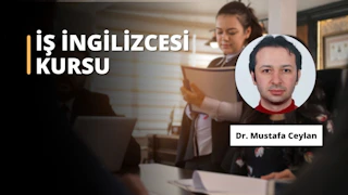 Bu İş İngilizcesi Kursu resminde bir odada bir erkek ve kadın yer almaktadır. Kadın bir kitap tutuyor ve gözleri kapalı, adam ise takım elbise giymiş ve kravat takmış. Ayrıca bir dizüstü bilgisayar ve beyaz arka plan üzerinde siyah bir metin var. Daha yakından bakıldığında bir kişinin yüzünün ve ağzının yakın çekimi görülmektedir. Bu kurs, katılımcıların İngilizce becerilerini geliştirmelerini sağlayan interaktif bir öğrenme deneyimi sunmaktadır. Dersler, aktiviteler ve değerlendirmelerin bir kombinasyonu aracılığıyla kurs, gramer, telaffuz ve öbek fiiller gibi konuları kapsar. Kurs ayrıca profesyonel bağlamlarda nasıl etkili iletişim kurulacağı konusunda rehberlik sunmaktadır. Bu kursun yardımıyla, öğrenciler iş yerinde İngilizce kullanma becerileri konusunda kendilerine daha fazla güvenebilirler.