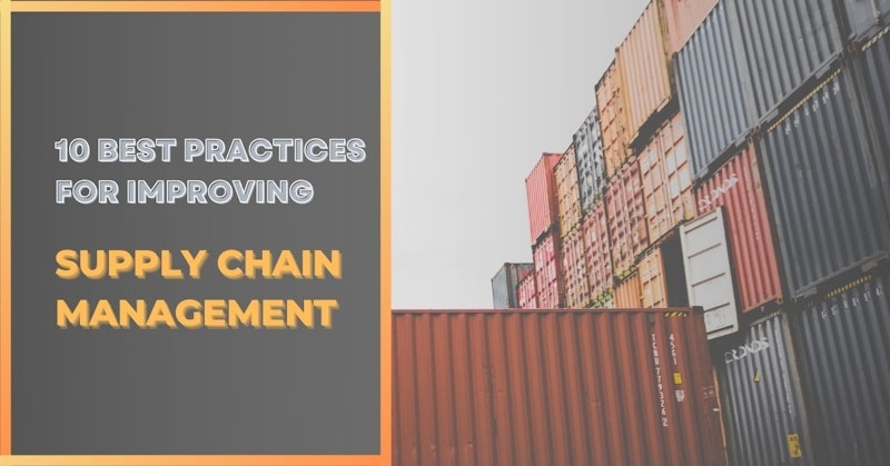 A stack of shipping containers is seen in the image. The containers are in a variety of colors, including grey and yellow. The yellow container has white text printed on it. There is a white panel with black lines near the bottom of the image. A close-up of a sign is visible in the upper left corner, with words printed in grey and white. There is a yellow text on a grey background in the lower part of the image. The image has a sharp focus on the stack of containers, with the other elements providing context. The colors and text add to the scene, creating a sense of order and purpose. The overall image conveys the idea of a busy and efficient shipping operation.