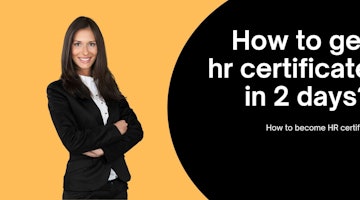 How to get hr certificate in 2 days