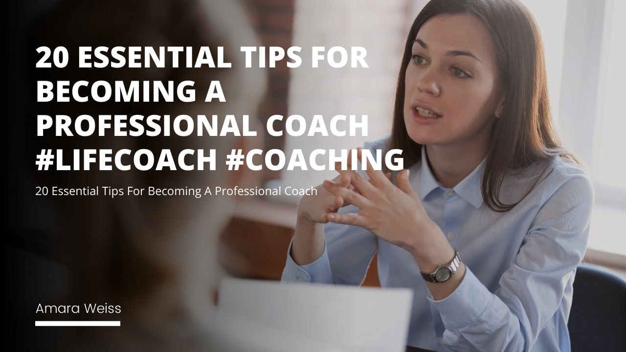 Here are the top tips for becoming a professional coach. These tips will help you to refine your coaching skills and establish yourself as an expert in your field.