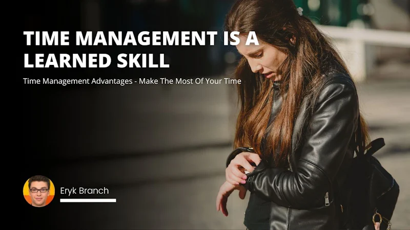 A woman with long, dark hair and a white top is looking down at her watch. Her glasses are resting on the bridge of her nose, and her arm is bent slightly as she focuses her gaze on the watch. Her other hand is holding a black bag close to her body. The background of the image is black and contains white text. The woman appears to be in a contemplative moment, deep in thought about the time on her watch. The image is a close-up, highlighting her facial features and the details of the watch. She appears serious and focused, her expression conveying her concentration.