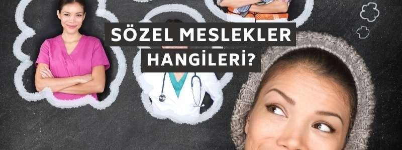 Sözel Meslekler Hangileri?