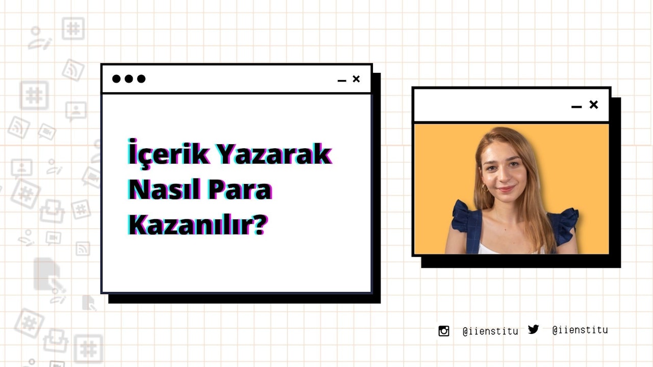 Kadrajın ortasında beyaz bir gömlek giymiş bir kadın durmaktadır. Yüzünde kocaman bir gülümseme var ve doğrudan kameraya bakıyor. Görüntüde ayrıca kadının solunda bir bilgisayar ekran görüntüsü ve sağında ızgaralı bir cep telefonu ekranı yer alıyor. Görüntünün sağ tarafında siyah ve mavi bir harfin yanı sıra siyah ve mor bir harf var. Görüntünün alt kısmında ise bir kadının boynunun yakın çekimi yer alıyor. Bu görüntü, çok çeşitli nesneler ve renkler içerdiğinden bir görüntü başlığı veri kümesi hazırlamak için mükemmeldir.