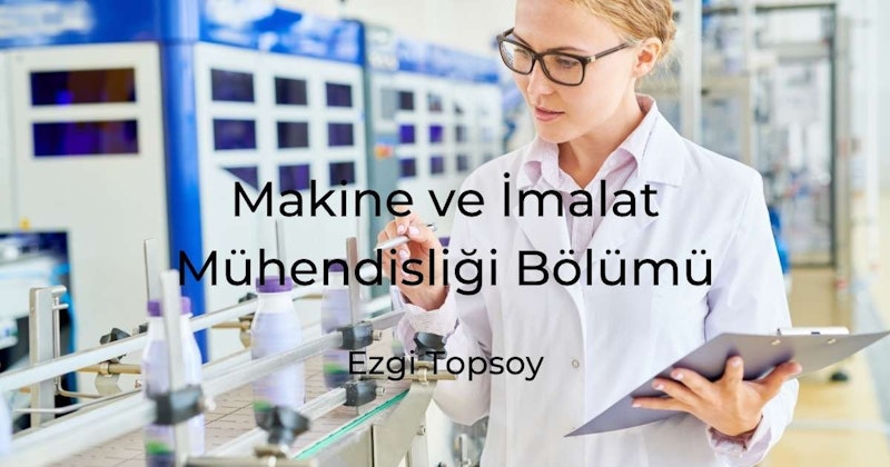 Laboratuvar önlüğü giyen bir kadın laboratuvar ortamında durmaktadır. Sağ elinde bir pano ve sol elinde bir kalem tutmaktadır. Arka planda üzerinde bir şişe bulunan bir taşıma bandı var. Görüntünün sağ tarafında bir kişinin gözünün yakın çekimi görülüyor. Ön planda, bir kişinin kafasının ve bir şişenin bulanık bir görüntüsü var. Son olarak, görüntünün alt kısmında beyaz zemin üzerine siyah bir metin yer alıyor. Sahne bir bütün olarak, laboratuvar önlüğü giymiş bir kadının, araştırması için gerekli aletlerle çevrili bir pano ve kalem yardımıyla bilgi topladığını gösteriyor.