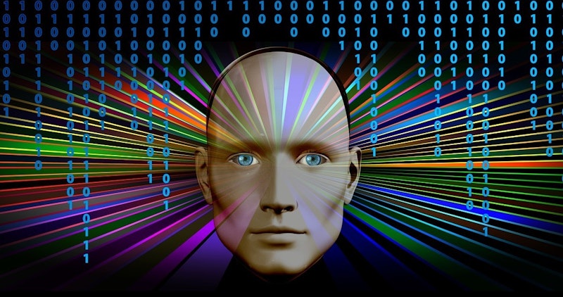 Bu, aşırı yakın çekimle yakalanmış bir insan kafasının yakın çekimidir. Yüz açıkça görülebiliyor ve odakta, kenarlarda hafif bir bulanıklık var. Adamın yüzü dümdüz karşıya bakıyor ve gözleri kapalı. Çene çizgisi belirgin ve saçları bir tarafa doğru düzgünce taranmış, giysilerindeki parlak renkler ise ekstra bir ayrıntı katmanı ekliyor. Arka planda, görüntüye ilginç bir katman ekleyen birkaç görünür çizgi ve sayı var. Işıklandırma doğal ve gölgeler yüzün detaylarını ince bir şekilde ortaya çıkarıyor. Genel olarak bu, bir adamın yüzünün büyüleyici bir yakın çekim fotoğrafı.