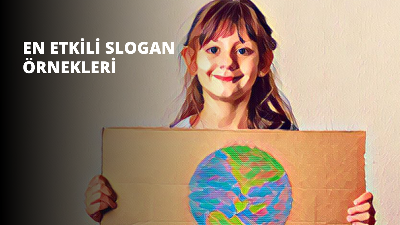 Uzun, siyah saçlı genç bir kız beyaz bir fonun önünde durmakta ve elinde büyük bir karton parçası tutmaktadır. Kartonun üzerinde mavi okyanuslar ve siyahla çizilmiş beyaz kara parçalarından oluşan canlı ve renkli bir yerküre resmi var. Kız memnun görünüyor ve yüzünde geniş bir gülümseme var, sanat eserini gururla sergilerken kolunu uzatmış. Diğer eli ise hafifçe buruşmuş ve hafifçe bükülmüş olan kartonun alt kısmını tutuyor. Kürenin ortasında, birbirinin etrafında dönen mavi ve yeşil çizgilerle dolu renkli bir daire var.