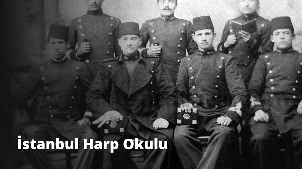 Mustafa Kemal, Manastır Askerî İdadisin'i de başarı ile bitirerek 13 Mart 1899 tarihinde İstanbul'da Harp Okulu'na girdi. Başarılarını burada da sürdüren Mustafa Kemal, 3 senelik başarılı bir Harbiye öğreniminin ardından 10 Şubat 1902 tarihinde bu okulu Teğmen rütbesiyle bitirdi.