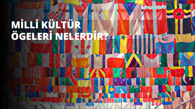 Bir duvarda parlak renkli bir bayrak koleksiyonu asılı. Bayraklar çeşitli boyut ve desenlerdedir ve sıkışık bir düzende asılı durmaktadır. Ağırlıklı renkler kırmızı ve mavidir; sarı, yeşil ve beyaz vurgular da vardır. Her biri kendine özgü desen ve renk kombinasyonuna sahip olduğu için bayraklar farklı ülkelere ait gibi görünüyor. Bayraklar hafifçe üst üste binerek düzenli bir şekilde asılır ve ilginç bir görsel etki yaratırlar. Her bayrak farklı ve benzersizdir ve hepsi birlikte çalışarak güzel bir görüntü oluşturur.