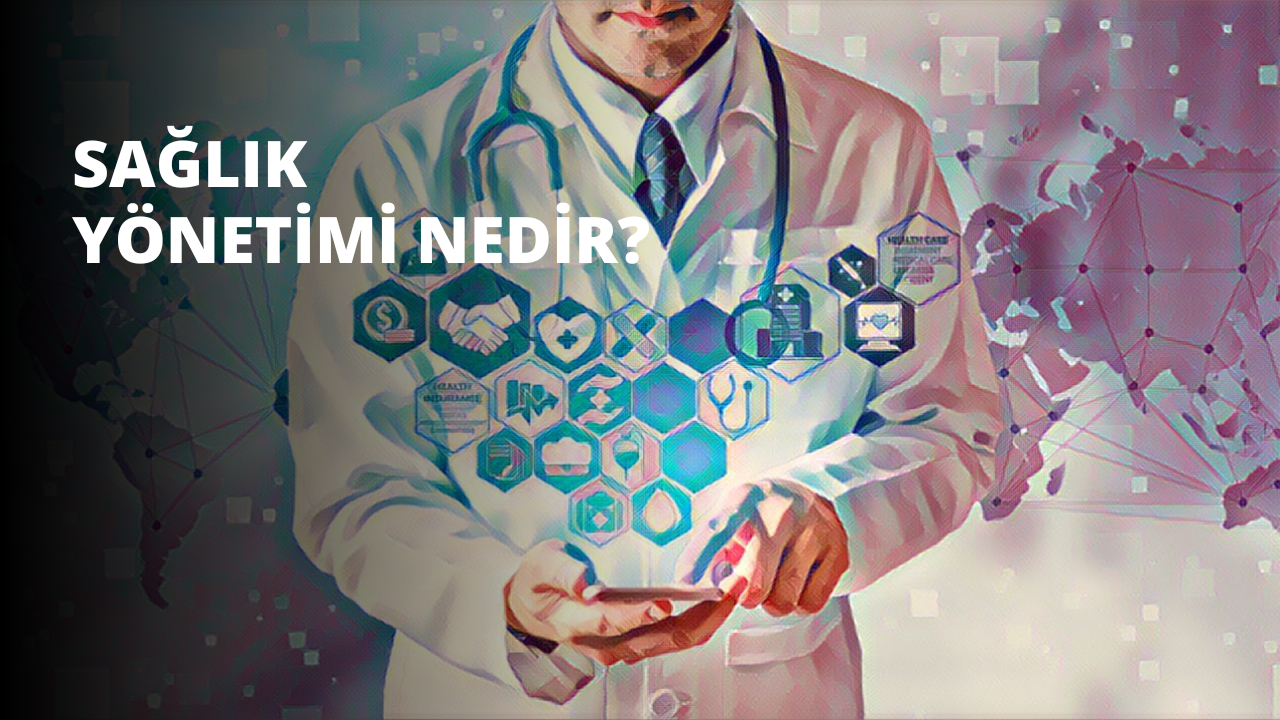 Kadrajın ortasında beyaz önlüklü ve sağ elinde bir cep telefonu tutan bir doktor durmaktadır. Telefon dokunmatik ekranlı, modern, açık mavi bir modeldir. Doktorun yüzü sadece kısmen görülebiliyor; gözleri ve burnu kadrajda, ağzı ve çenesi ise belirsiz. Arkasında mavi ve yeşil bir kravatın bulanık görüntüsü ve solunda bir dünya haritası var. Doktorun bakışları elindeki telefona odaklanmış ve duruşu bir konuşmanın ortasında olduğunu gösteriyor. Görüntüdeki renkler parlak ve canlı, genel atmosfer ise profesyonellik ve odaklanma üzerine kurulu.
