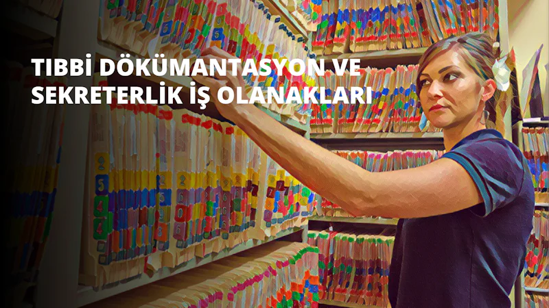 Bu görüntü, raflar ve kutularla çevrili bir kütüphanede duran bir kadını tasvir ediyor. Yüzü öne dönük olan kadının üzerinde mavi bir gömlek ve kot pantolon var. Kolunu renkli etiketlerin bulunduğu raflara doğru uzatmış, eli kısmen görünüyor. Arka planda, renkli bir perdenin bulanık bir görüntüsü ve parlak renkli bir arka plan üzerinde beyaz bir 'O' harfi var. Kütüphanedeki ışıklandırma sıcak ve rahat, davetkâr bir atmosfere sahip. Kadının yüzü hafifçe yana dönük, ifadesi odaklanmış ve düşünceli. Genel olarak, bu bir kütüphane ortamının güzelliğini ve huzurunu içine çeken bir kadının görüntüsüdür.