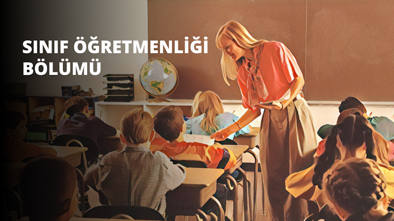 Bir kadın, hepsi bir masanın etrafında oturan bir grup küçük çocuğun ortasında durmaktadır. Etek ve pembe bir gömlek giymiş olan kadının sarı saçları arkaya doğru toplanmıştır. Çocuklardan biri kameraya yakın ve başı hafifçe odak dışında. Kadın dümdüz ileriye bakıyor, eli masanın üzerinde. Sağında, bir yerkürenin yakın çekimi görülebilir. Solda, bir başka yakın çekimde bir kişinin saçları görülüyor. Çocukların hepsi kadına doğru bakıyor, yüzleri merakla dolu.