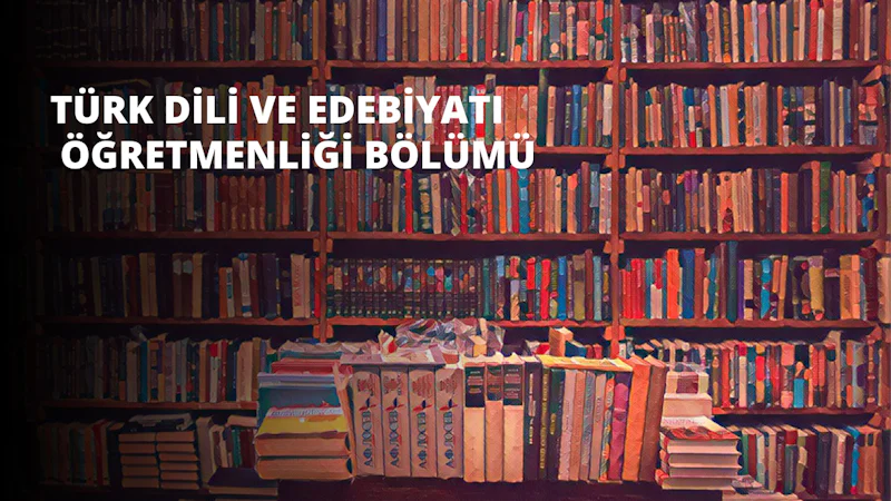Resimde kitaplarla dolu bir raf görülüyor. Raf geniş ve kitaplar düzenli bir şekilde dizilmiş. Sağ üst köşedeki bir kitap yığınının etrafına gevşekçe bağlanmış parlak kırmızı bir kurdele var. Daha aşağıda, kitaplar sıralar halinde dizilmiş ve en üst sırada görüntü biraz bulanıklaşmıştır. En alta doğru, en altta birkaç kitapla birlikte daha küçük bir kitap yığını var. Kitapların renkleri açıktan koyuya doğru değişiyor ve kitaplar farklı boyutlarda. Sonuç olarak, raf çeşitli biçimlerde düzenlenmiş kitaplarla dolu.