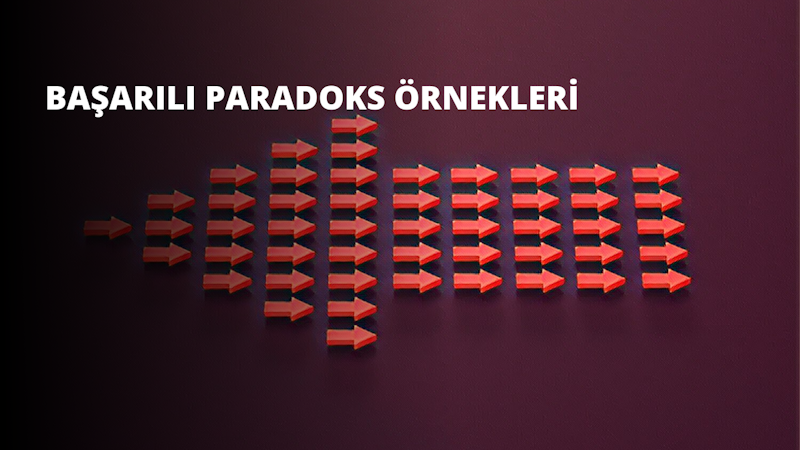 Resimde bir grup kırmızı ok gösterilmektedir. Oklar farklı yönleri işaret etmekte, bazıları solu, bazıları ise sağı göstermektedir. Resmin sol üst köşesinde solu gösteren tek bir kırmızı ok var. Onun altında, solu gösteren bir sıra kırmızı ok var. Görüntünün sağ tarafına doğru, sağa işaret eden bir grup ok vardır. Okların hepsi aynı renk ve boyuttadır.