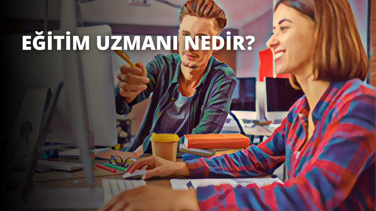 Bir erkek ve bir kadın bir odada masa başında oturmaktadır. Adam sağ elinde bir kalem tutmaktadır ve sol kolu masanın üzerindedir. Kadın yüzünde bir gülümsemeyle adama bakmaktadır. Önlerindeki masanın üzerinde kapaklı sarı bir kap var. Masanın sağında bir insanın kafasının bulanık bir görüntüsü, solunda ise dikdörtgen bir nesnenin bulanık bir görüntüsü vardır. Hem erkek hem de kadın profesyonel kıyafetler giymektedir. Adamın üzerinde düğmeli bir gömlek ve pantolon, kadının üzerinde ise bir bluz ve etek vardır. Oda parlak bir şekilde aydınlatılmış ve duvarlar açık bir renge boyanmıştır.