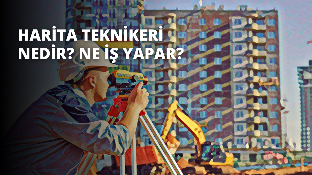 Bu görüntüde baret takmış ve yatay ve dikey düzlemlerdeki açıları ölçmek için kullanılan bir ölçme aleti olan teodolit kullanan bir adam görülüyor. Bir manzaranın içinde duruyor ve kollarını kavuşturmuş. Uzaktaki bir şeye bakıyor ve sağ eli onu işaret ediyor. Elinin yakın çekiminde teodolit tuttuğu görülüyor. Ön plandaki sarı ve mavi nesne muhtemelen bu alet. Etrafındaki arazinin hassas ölçümlerini yapmak için kullanıyor gibi görünüyor.