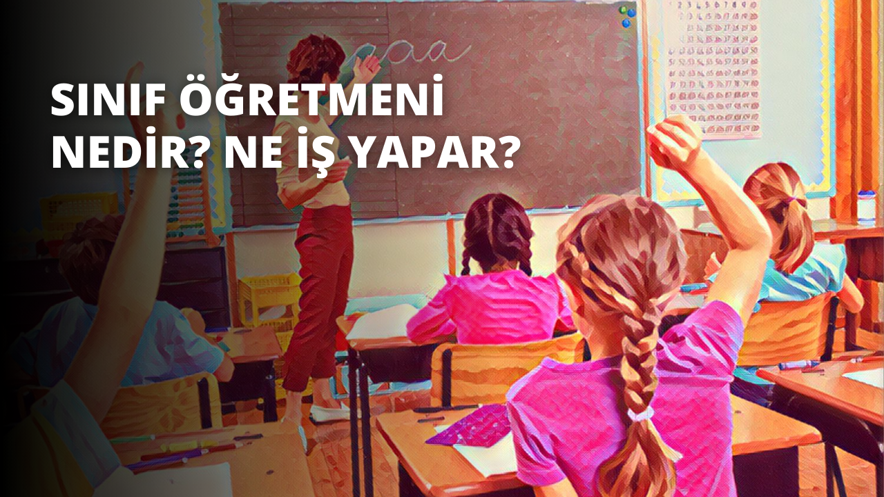 Genç bir kadın bir sınıfta kara tahtanın önünde durmaktadır. Kırmızı bir pantolon ve pembe bir gömlek giymiş ve kolunu coşkulu bir hareketle kaldırmış. Saçları örülmüş ve geriye doğru toplanmış, yüzü heyecanla parlıyor. Arka planda bir masa, ön planda ise bulanıklaştırılmış pembe ve sarı bir nesne görülüyor. Örgülü saçları spot ışığı altında, karmaşık tellerin yakın çekimleri görülebiliyor. Kadın öğretmenin bir sonraki dersini beklerken, atmosfer öğrenme ve beklenti üzerine kurulu.