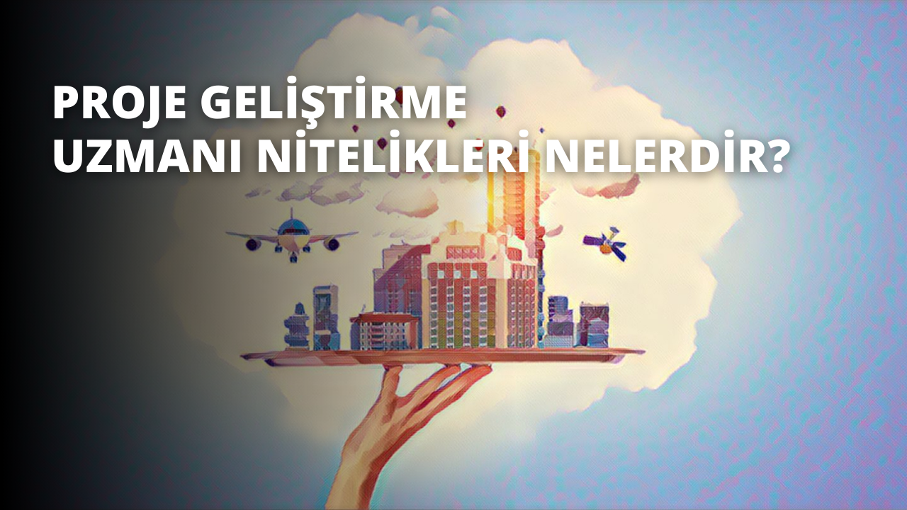 Bir el, üzerinde binalar ve uçaklar da dahil olmak üzere çeşitli nesneler bulunan bir tepsi tutmaktadır. Uçaklar gökyüzünde uçuyor ve özellikle bir tanesi sağ üst köşede görülüyor. Binalar görüntünün alt kısmında görülüyor ve bazılarının yüksek kuleleri var. Tepsinin üzerinde bir desen var ve el kenarları hafifçe kavrıyor. Gökyüzü açık mavi ve birkaç beyaz bulut görülüyor.