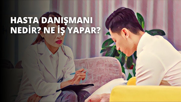 Bej rengi bir kanepede oturan bir adam, beyaz önlüklü bir kadın kucağındaki panoya bir şeyler yazarken rahatlamış görünüyor. Adamın bir kolu koltuğun kol dayanağına yaslanmış, diğer kolu ise yanındadır. Kadın, elinde küçük bir nesne tutarak elindeki panoya odaklanmış durumda. Arkalarında, arka planında diğer mobilyaların bulanık bir şekilde yer aldığı sarı bir yüzey görülüyor. Sağ alt köşede, bir kişinin elinin bulanık bir görüntüsü görülebiliyor.