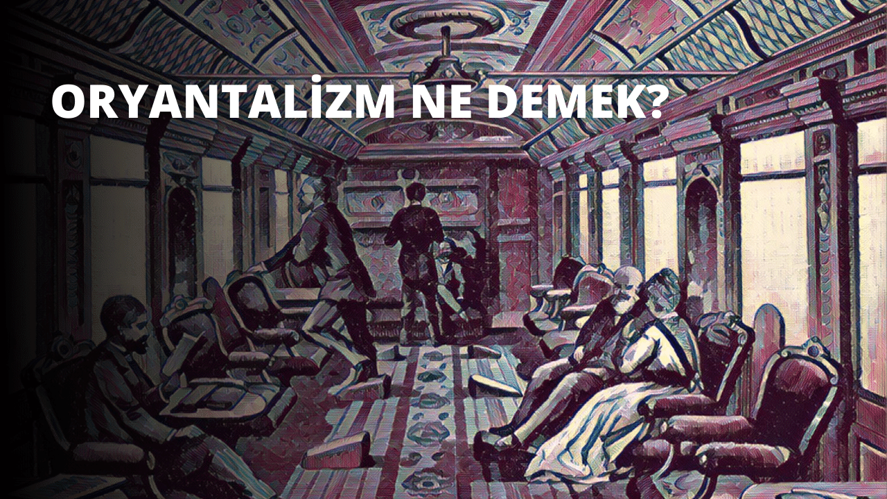 Çeşitli yaş ve cinsiyetten insanlarla dolu kalabalık bir tren çizimi. İki kişi yan yana oturuyor, birinin elinde bir kitap var, diğeri ise pencereden dışarı bakıyor. Koridorun ilerisinde bir grup insan sandalyelerde oturmakta, bazıları birbirleriyle konuşmakta, diğerleri ise uzaklara bakmaktadır. Yakın planda, sandalyelerde oturan ve birbirleriyle gülümseyerek konuşan bir kadın ve erkek görülür. Arka planda bir kişi merdivenlerden aşağı inmektedir. Duvardaki bir resim birkaç izleyicinin dikkatini çeker. Tren hikâyeler ve sohbetlerle doludur ve düşüncelere dalmak için mükemmel bir yerdir.