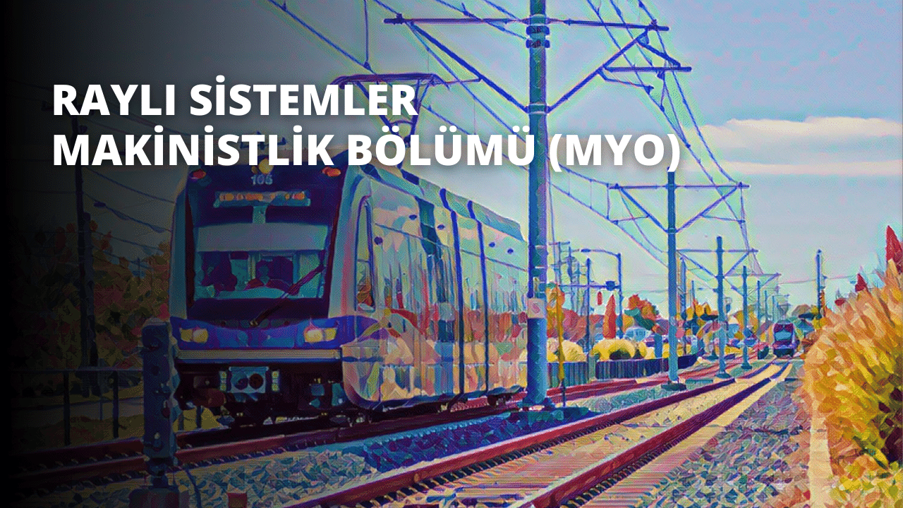 Renkli bir tasarıma sahip tren rayları üzerindeki mavi ve kırmızı bir trenin yakın çekimi. Ön planda mavi zemin üzerinde beyaz bir 'O' harfi ve renkli bir makinenin yakın çekimi yer alıyor. Arka planda renkli bir tren istasyonu sahnesi ve beyaz bir metin yakın çekimi yer alıyor. Görüntü, raylar üzerindeki trenin geniş açılı bir görüntüsüne sahip ve tren görüntünün büyük bir kısmını kaplıyor. Tren, kırmızı, mavi, sarı ve yeşil gibi çeşitli renklerle parlak bir şekilde renklendirilmiştir. Ön planda tren rayları, arka planda ise birkaç ağaç ve diğer bitki örtüsü görülüyor.