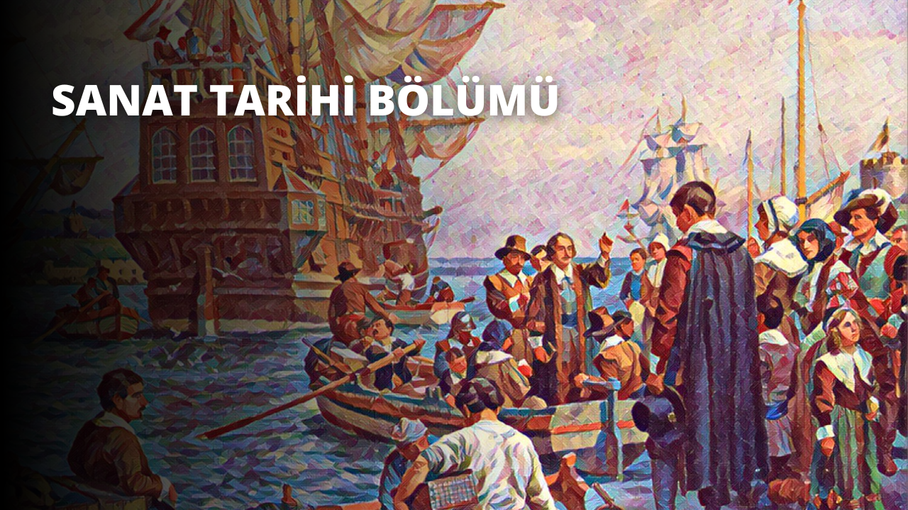 Bu resim, bir su kütlesindeki kayıklarda birkaç kişiyi tasvir ediyor. Ortada, mor giysili bir adam kürek tutarken, bıyıklı bir adam önünde bir çanta tutmaktadır. Sağda, bir adamın yüzünün yakın çekiminde belirgin bir çene hattı ve gözler görülüyor. Arka planda, renkli tonlara sahip bulanık bir kare görülebiliyor. Resmin sağ tarafında bir adam başka bir adamı tutarken, sol köşede mor bir perdenin yakın çekimi görülüyor. Tüm figürler uçsuz bucaksız bir suyla çevrilidir. Bu resim, teknelerdeki bu bireylerin anını yakalayarak macera ve keşif duygusunu aktarıyor.