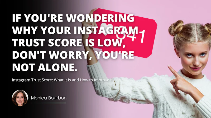 A person stands in a room holding a red sign or tag in their right hand. They are wearing a white shirt and black pants, and have two small buns of dark hair on the top of their head. On the sign is a white letter O on a black background, and the person is smiling in the close-up shot. The sign is rectangular in shape and is pointing to the right. The person stands on a light colored floor in the background.