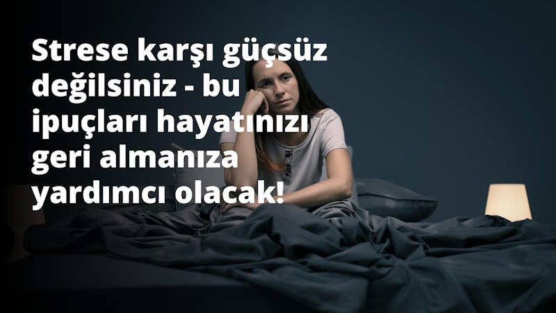 Bir kadın ellerini başının üzerine koymuş yatakta oturmaktadır. Üzerinde 'O' harfi olan açık renkli bir bluz giymektedir. Yüzünde hafif kederli bir ifadeyle kameradan uzağa bakıyor. Kahverengi saçları arkaya toplanmış ve gözleri görünmeyen bir nesneye odaklanmış. Arkasında, üzerinde 'S' harfi olan beyaz bir duvar var. Sağında ise üzerinde 'E' harfi olan siyah bir kanepe var. Oda loş bir şekilde aydınlatılmış ve arka planda dikdörtgen bir nesne görülebiliyor.