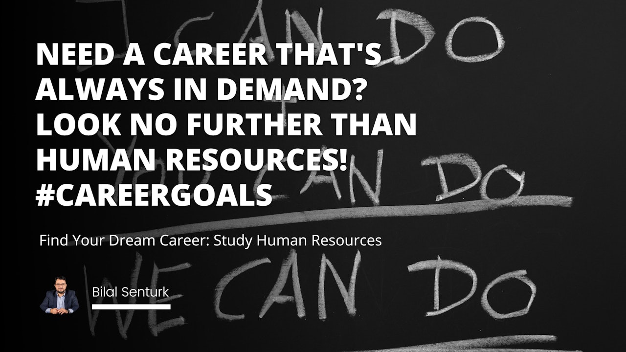 Need a career that's always in demand? Look no further than Human Resources! #CareerGoals