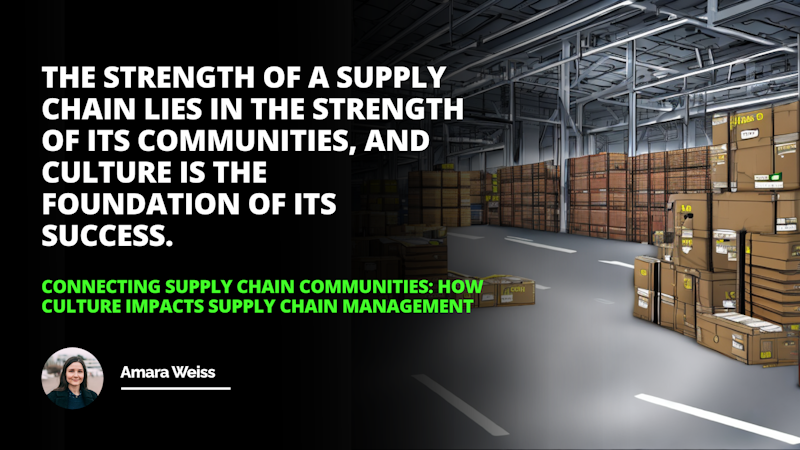 A man is standing in an industrial warehouse surrounded by boxes. He is wearing a blue shirt, gray pants, and brown shoes. He has short black hair and appears to be looking forward. In the background, a black background with white text can be seen. To the left of the man is a screenshot of a phone. There are also several white letter O's on a black background scattered around the image. In the bottom right corner, a white line on a gray background is visible. The man appears to be in a serious and focused mood.