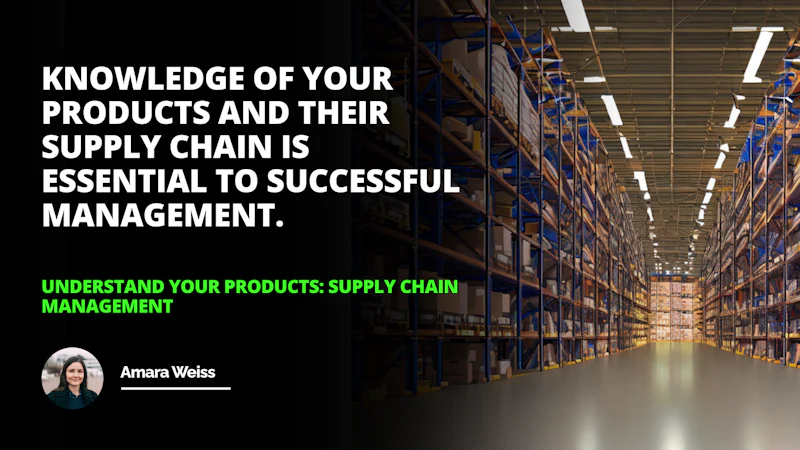 This image shows a large warehouse with two shelves and a sign. The walls are a dark color, and the shelves are filled with various items. The sign is white with a large letter O on a black background. In the foreground, a woman is smiling at the camera. In the background, there is a screenshot of a company with white text on a black background. The bottom of the image shows a long shot of a long grey floor.