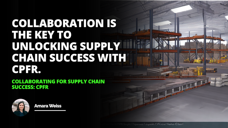 This picture shows a warehouse with a few shelves in the background. On the left side is a woman with a big smile, wearing a black top and jeans. On the center of the image is a white letter ‘O’ against a black background. There are three other white letters against black backgrounds to the right of the letter ‘O’. In the foreground is a black background with white text. The text is not legible. The shelves are a light brown color, and the warehouse has a concrete floor. The lighting in the warehouse is bright and there is a white wall at the back.