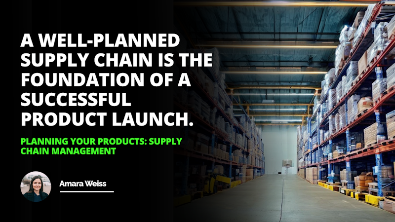 The image shows a long room with multiple shelves lined up against the wall. On the wall is a sign with white lettering on a black background, with the letter O clearly visible. To the left of the sign is a woman with a smile on her face, looking directly at the camera. At the bottom of the image is a shot of a concrete floor, and on the right side is a warehouse with several pallets of goods. Overall, the image captures a product launch taking place in a long room with shelves and a sign, with a woman smiling at the camera and a warehouse in the background.