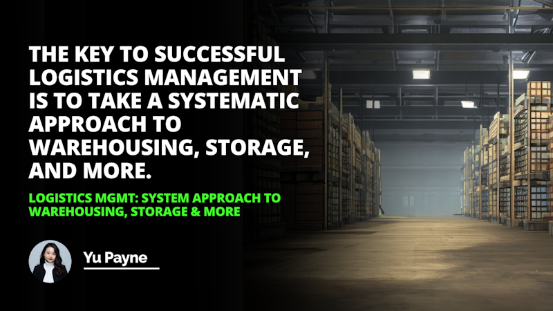 A warehouse filled with shelves full of wood, from floor to ceiling. In the left corner, there is a woman wearing a white turtleneck and a black jacket. On the right side of the image, there is a video screenshot. In the center of the image, a close-up of a road is visible. On the left side of the road, there is a white letter O on a black background. Below the letter, there is a green text written on a black background. Above the letter, there is another white letter O on a black background. In the top right corner, there is a white rectangular object with a light in the middle. On the bottom of the image, there is a black background with white text. On the top right corner of the image, there is another white letter O on a black background.