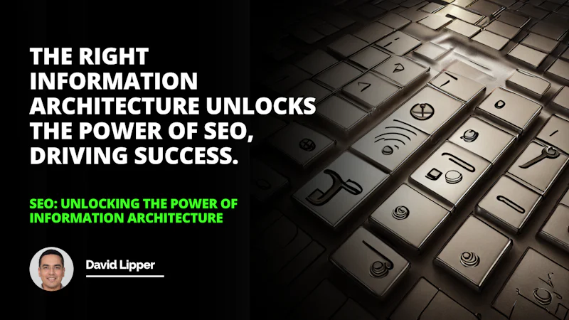 A close-up of a keyboard is seen in the image. The keyboard is positioned on a black background and has white keys. There is a black arrow on the right side of the keyboard pointing upwards. On the left side of the keyboard, there is a man wearing glasses with a smile on his face. The keys on the keyboard are all clearly visible with the lettering of each key visible. The keys are positioned in rows and columns with the top row of keys being slightly larger than the rest.