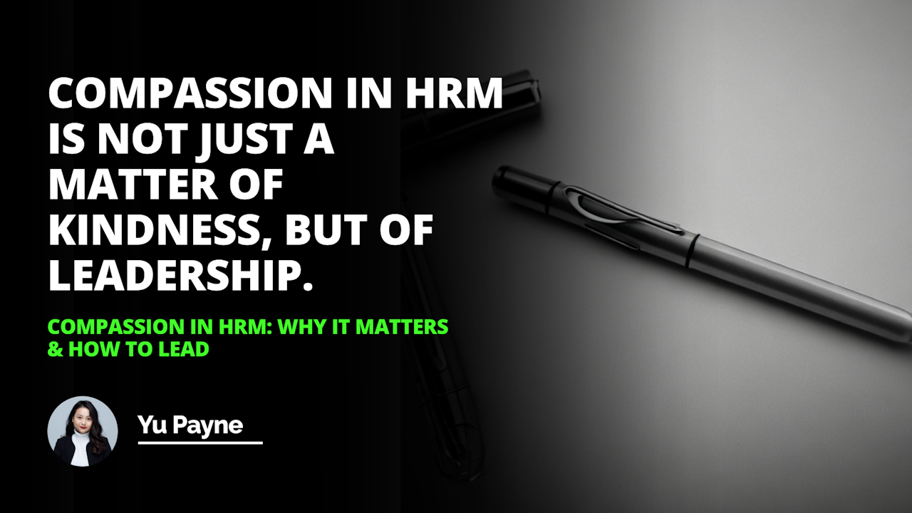 Compassion in HRM is essential for creating a positive work environment. Learn why it matters and how to lead with compassion in this blog post.