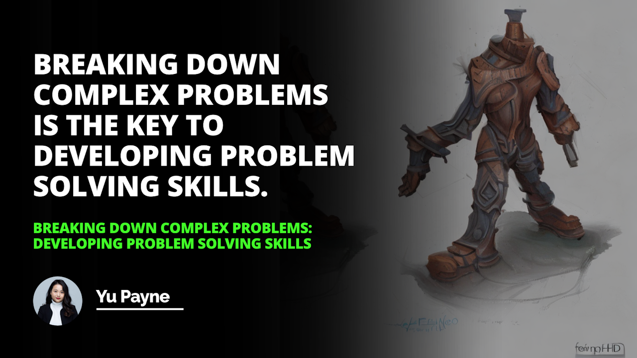 Learn how to break down complex problems and develop problem solving skills. Discover strategies to help you identify and solve problems quickly and effectively.
