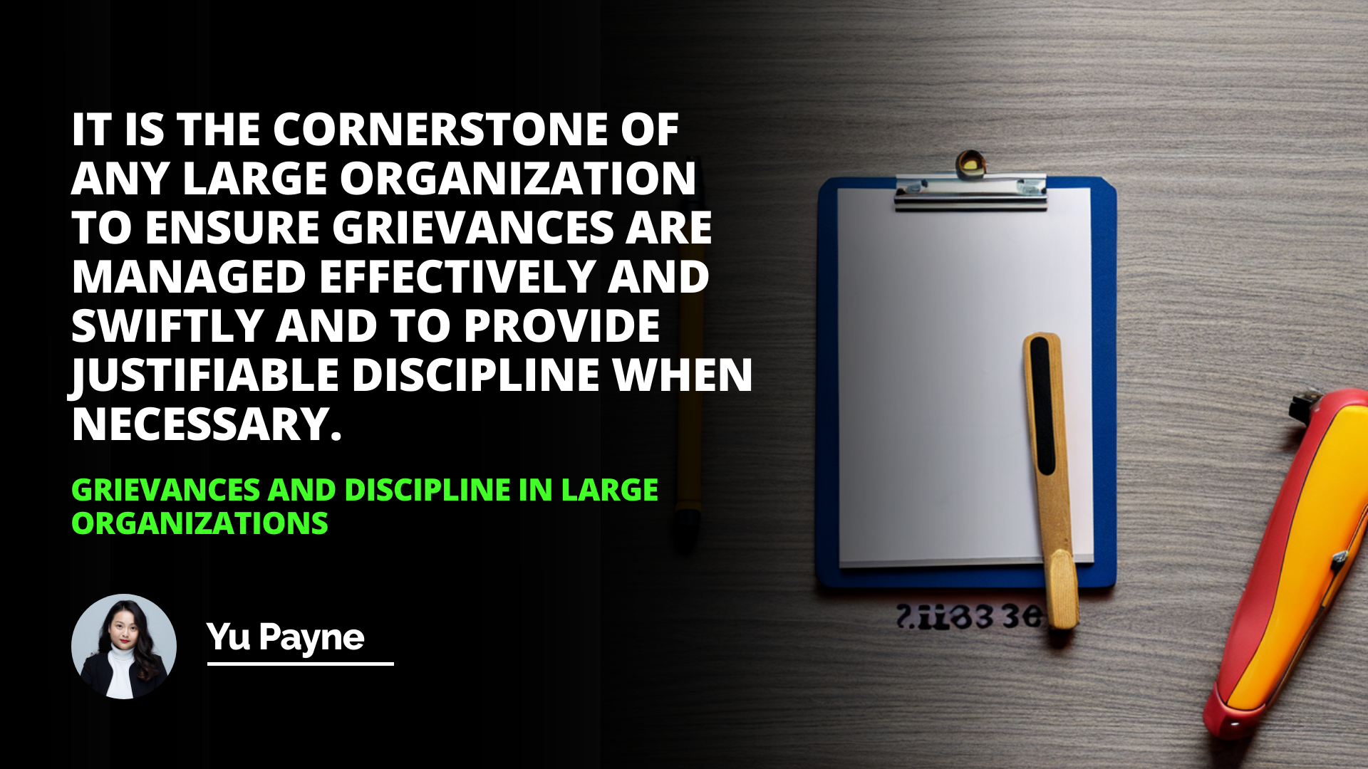 Object Clipboard 

Caption Nowadays it is essential for large organizations to remain organized when dealing with grievances and discipline  starting from the clipboard