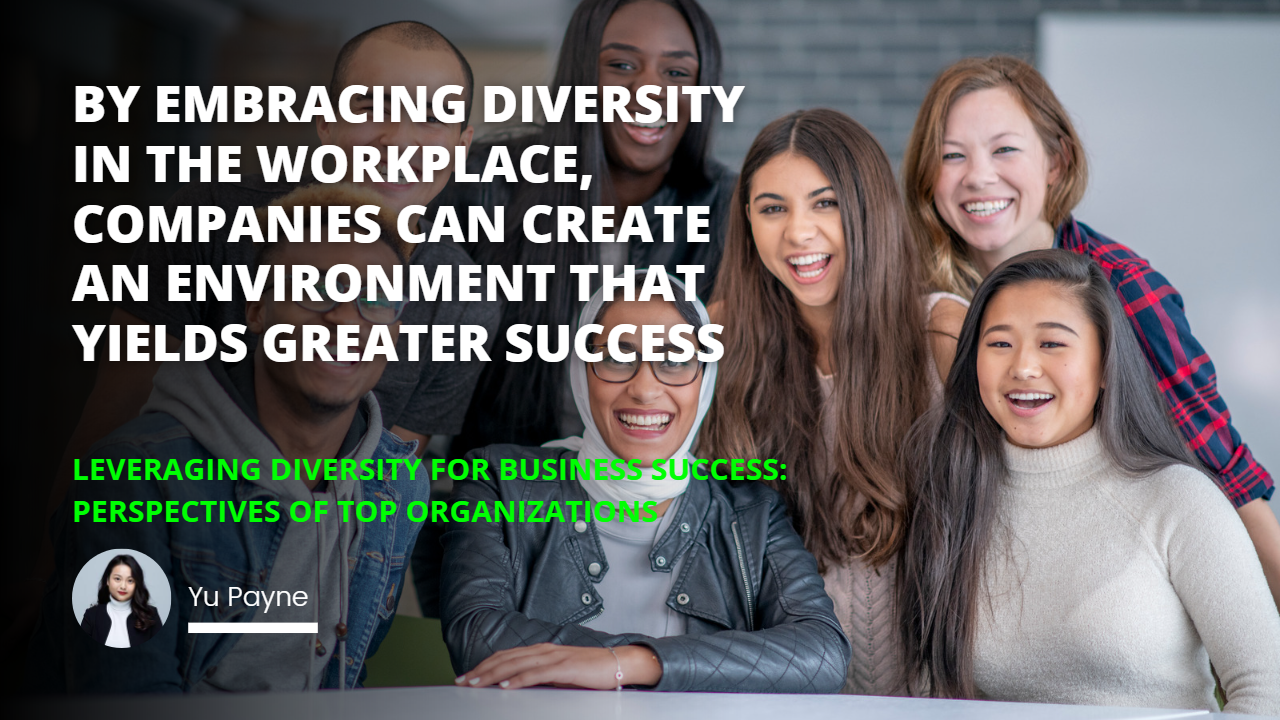 Diversity is essential for success Lets commit to creating an inclusive workplace where everyones unique perspectives can have a positive impact Leveraging Diversity