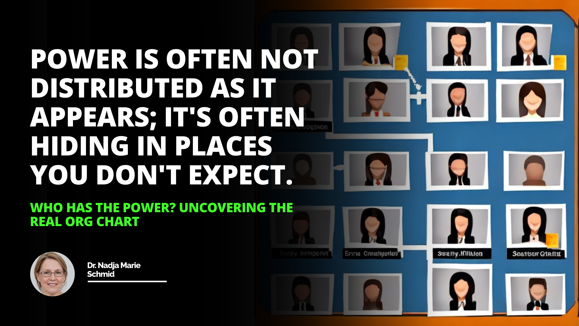 Caption Uncovering the real power structure starts with a clear understanding of the organizational chart KnowledgeIsPower OrganizationChart