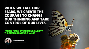 Take a deep breath and face your fears with couragejust like this brave butterfly overcoming anxiety cognitivec hange